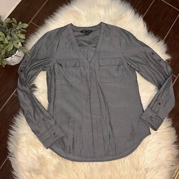 Express grey/white polka dot sz XS - Picture 1 of 7